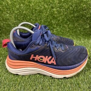 Hoka One One Gaviota 5 Women Size 8B 1134235-EVN Evening Sky Coral Running Shoes